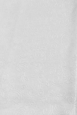 Carraig Donn Silver Silk Touch Floral Embossed Scarf