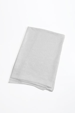Carraig Donn Silver Silk Touch Floral Embossed Scarf