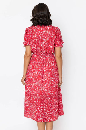 Carraig Donn Sinead Midi Dress in Red