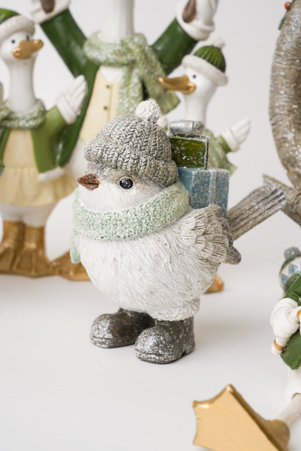 Carraig Donn Small Bird With Presents Christmas Decoration