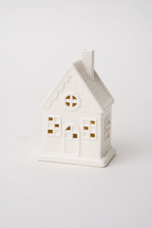 Carraig Donn Small Ceramic LED House Christmas Decoration