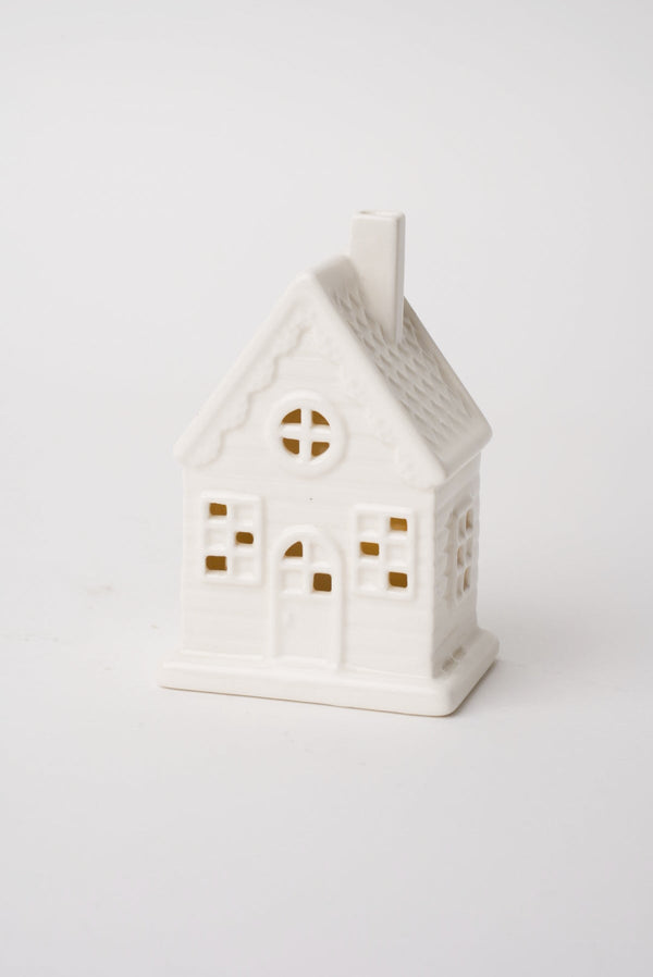 Carraig Donn Small Ceramic LED House Christmas Decoration