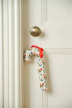 Carraig Donn Small Christmas Candy Cane With Red Ribbon Bow
