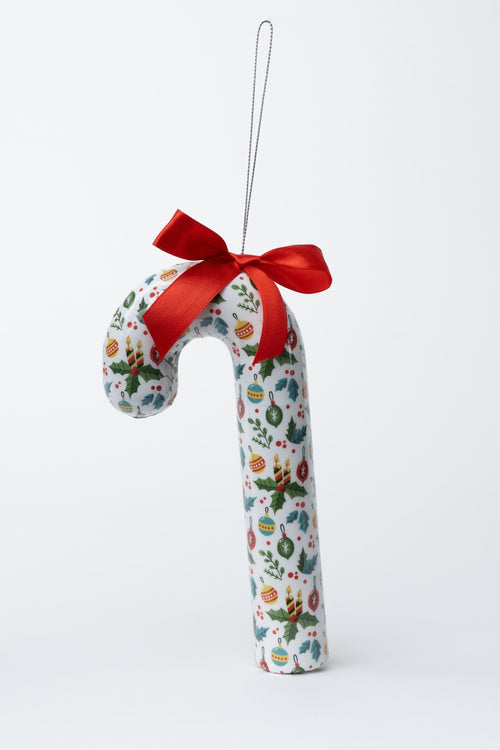 Small Christmas Candy Cane With Red Ribbon Bow