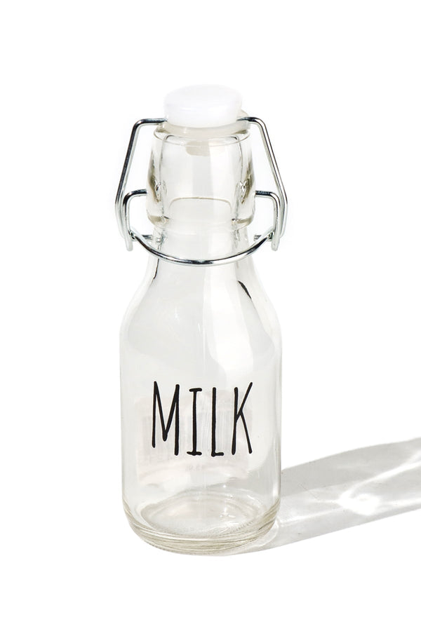 Carraig Donn Small Glass Kitchen Milk Bottle With Lid