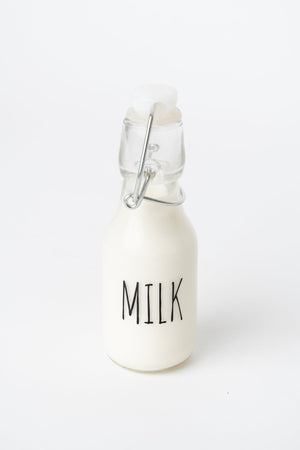 Carraig Donn Small Glass Kitchen Milk Bottle With Lid