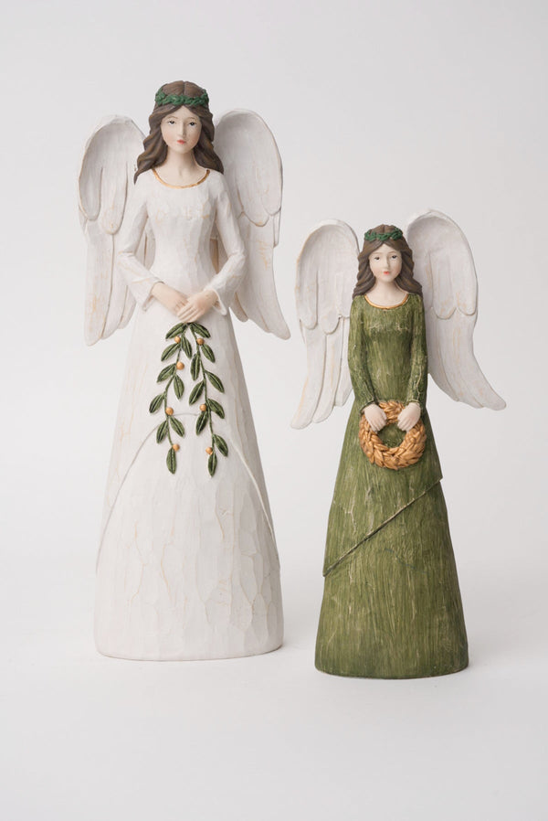 Carraig Donn Small Green Angel Christmas Decoration