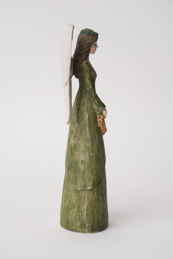 Carraig Donn Small Green Angel Christmas Decoration