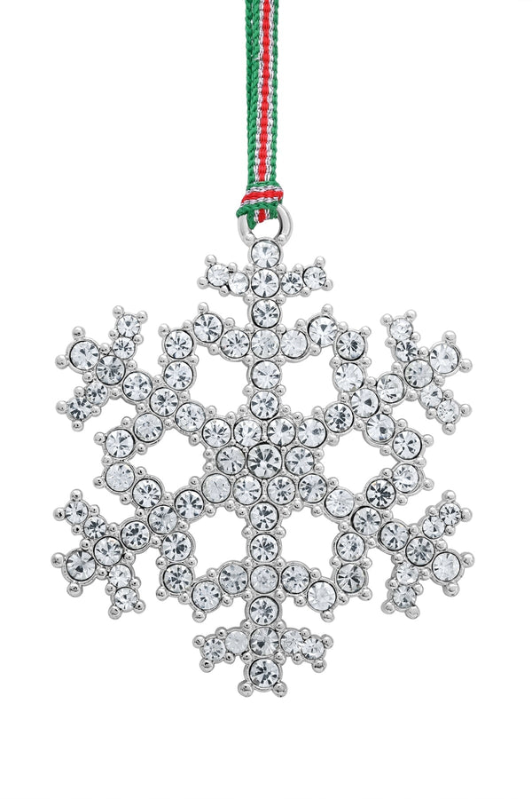 Carraig Donn Snowflake With Clear Stones Christmas Decoration