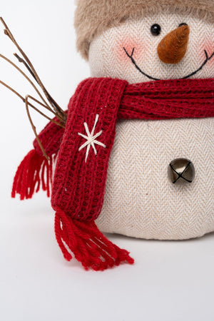 Carraig Donn Snowman With Red Scarf Christmas Decoration