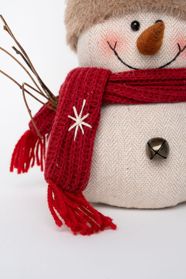 Carraig Donn Snowman With Red Scarf Christmas Decoration