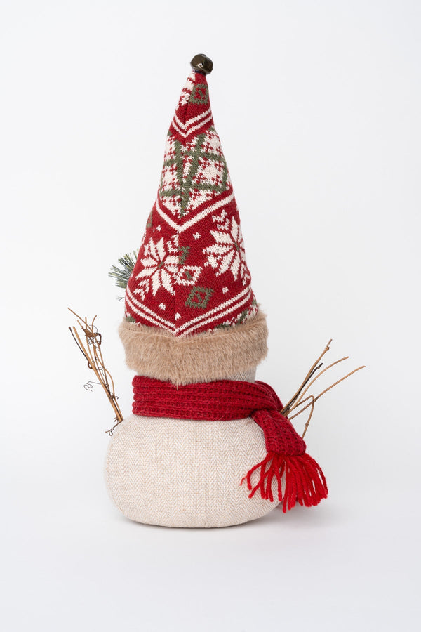 Carraig Donn Snowman With Red Scarf Christmas Decoration
