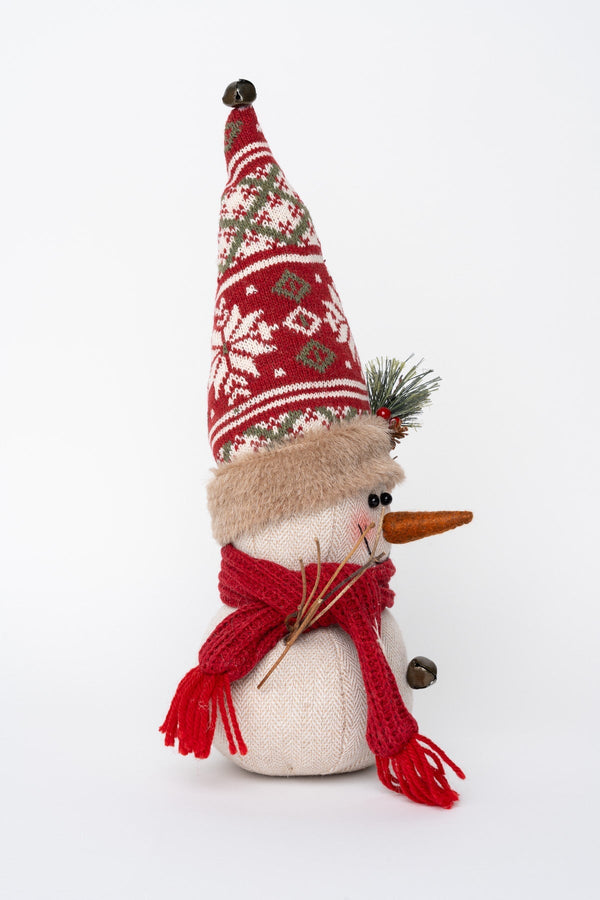 Carraig Donn Snowman With Red Scarf Christmas Decoration