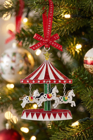 Carraig Donn Sparkle Carousel Christmas Tree Decoration