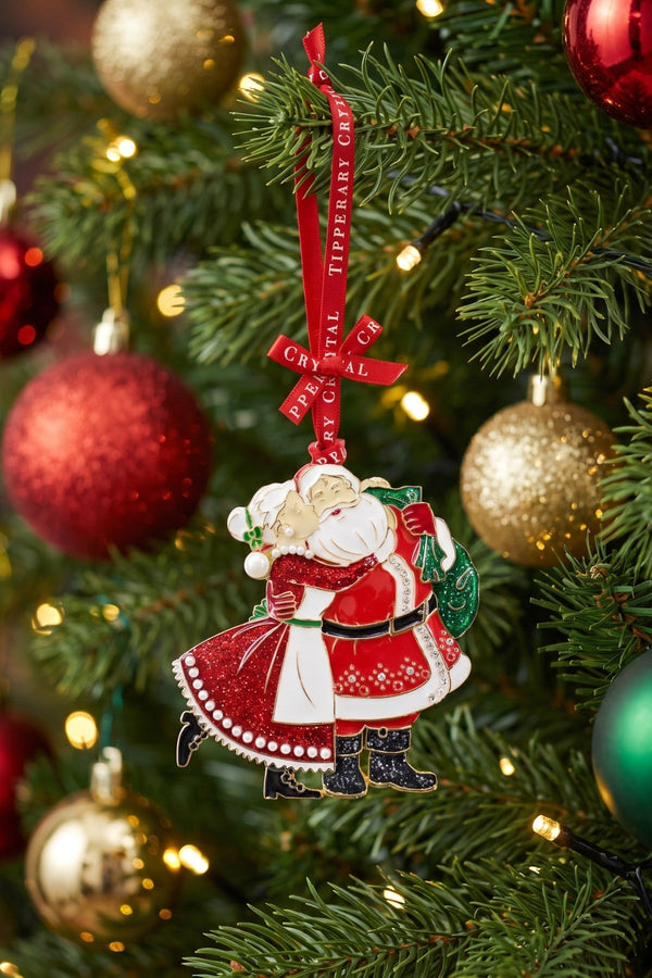 Carraig Donn Sparkle Mr & Mrs Clause Christmas Tree Decoration