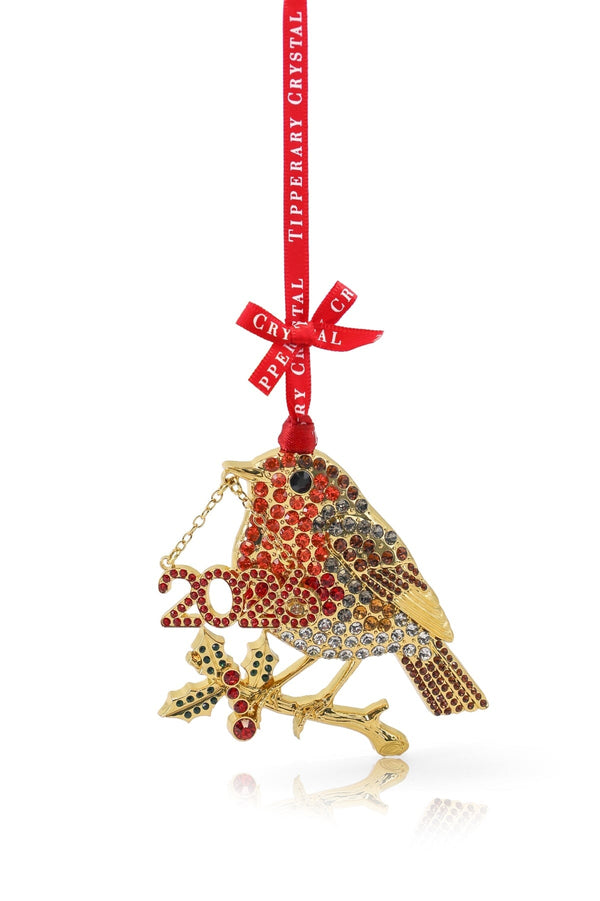 Carraig Donn Sparkle Robin 2026 Christmas Tree Decoration