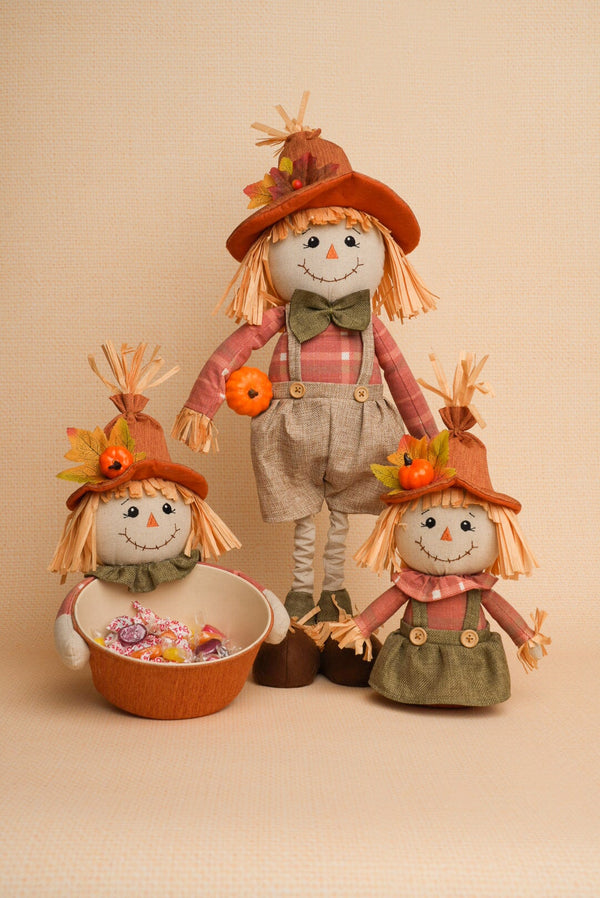 Carraig Donn Standing Scarecrow with Telescopic Legs Halloween Decoration