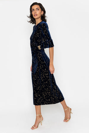 Carraig Donn Star Embellished Velvet Dress