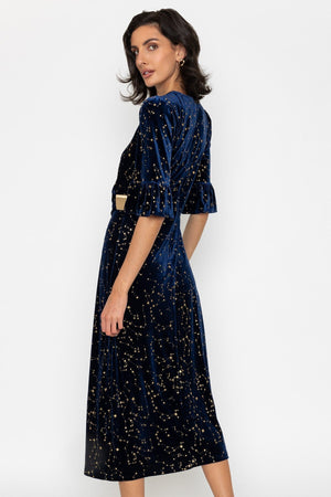 Carraig Donn Star Embellished Velvet Dress