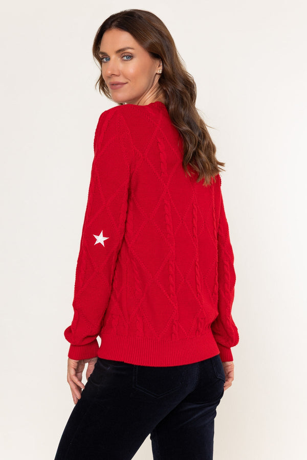 Carraig Donn Star Embroider Cable Knit