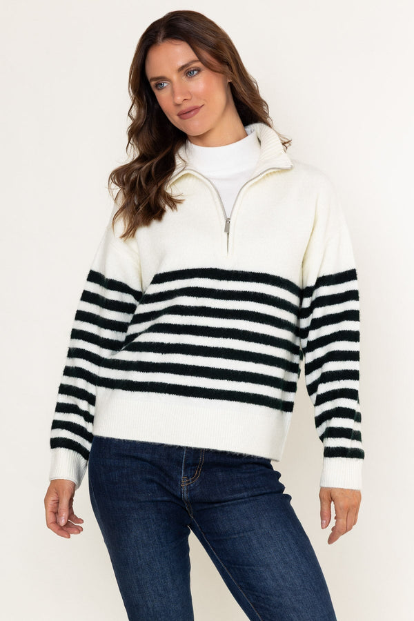 Carraig Donn Stripe 1/2 Zip