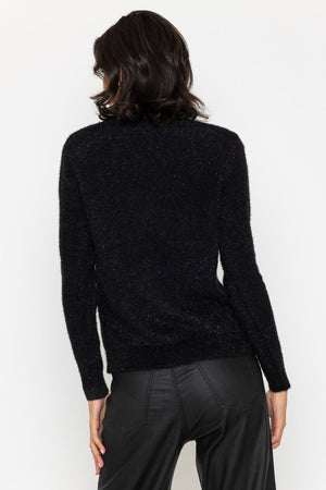 Carraig Donn Supersoft Sparkle Knit Black