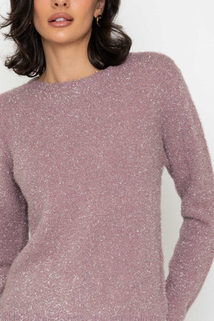 Carraig Donn Supersoft Sparkle Knit Pink