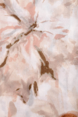 Carraig Donn Taupe Butterfly Print Viscose Lightweight Scarf
