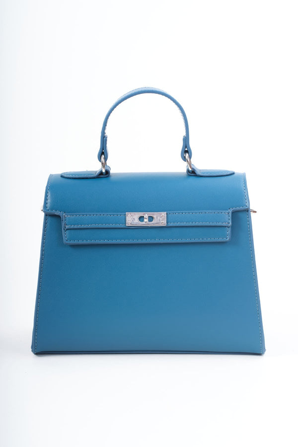 Carraig Donn Teal Faux Leather Top Handle Tote Bag