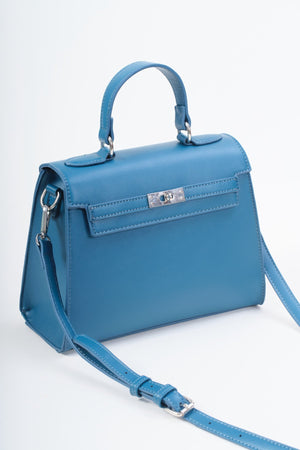 Carraig Donn Teal Faux Leather Top Handle Tote Bag