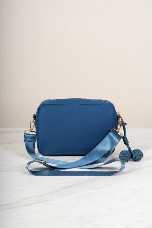 Carraig Donn Teal Nylon Quilted Charm Camera Bag