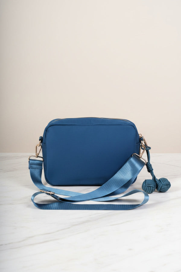 Carraig Donn Teal Nylon Quilted Charm Camera Bag