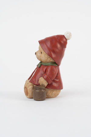 Carraig Donn Teddy Bear In Red Coat Christmas Decoration