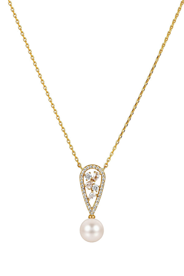 Carraig Donn The Pink Box Faux Pearl & Crystal Necklace