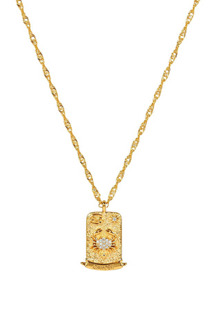 Carraig Donn The Pink Box Zodiac Cancer Necklace