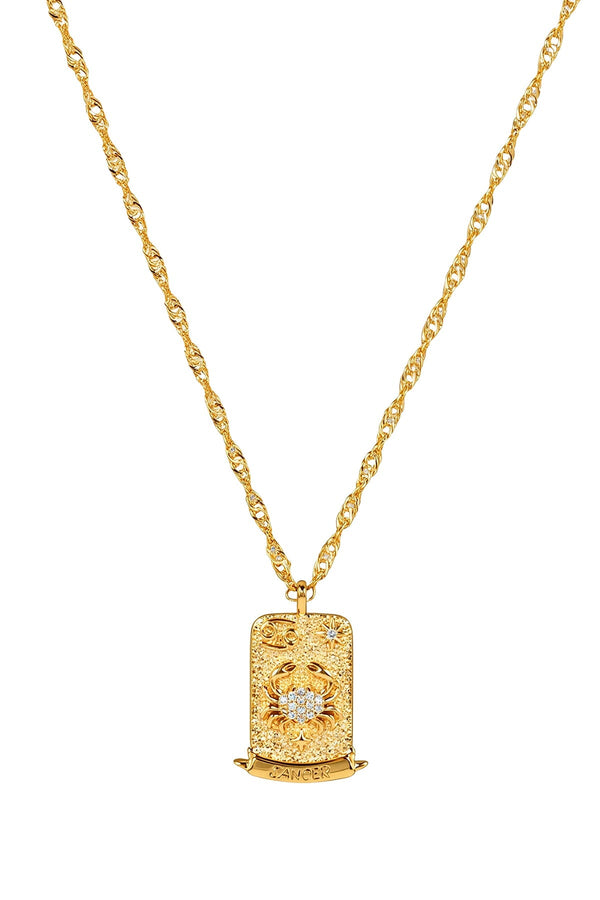 Carraig Donn The Pink Box Zodiac Cancer Necklace