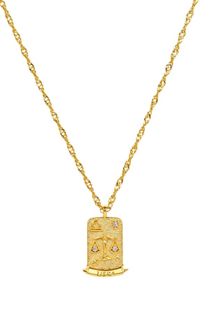 Carraig Donn The Pink Box Zodiac Libra Necklace