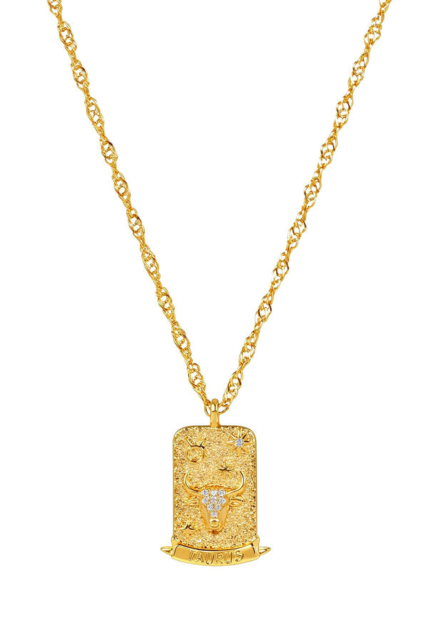 Carraig Donn The Pink Box Zodiac Taurus Necklace