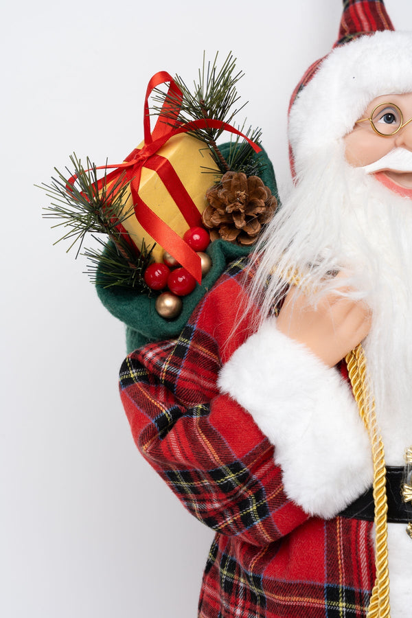 Carraig Donn Traditional Scandinavian Santa H80cm Christmas Decoration