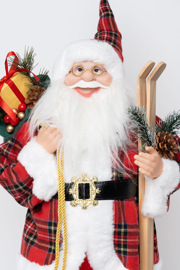 Carraig Donn Traditional Scandinavian Santa H80cm Christmas Decoration