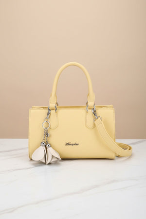 Carraig Donn Tulip Keychain Grab-Handle Bag in Yellow