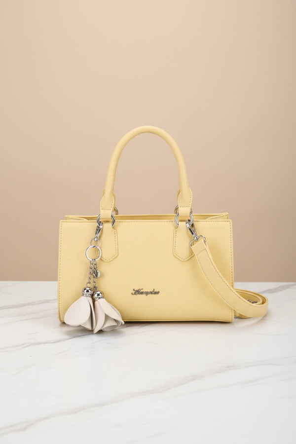 Carraig Donn Tulip Keychain Grab-Handle Bag in Yellow