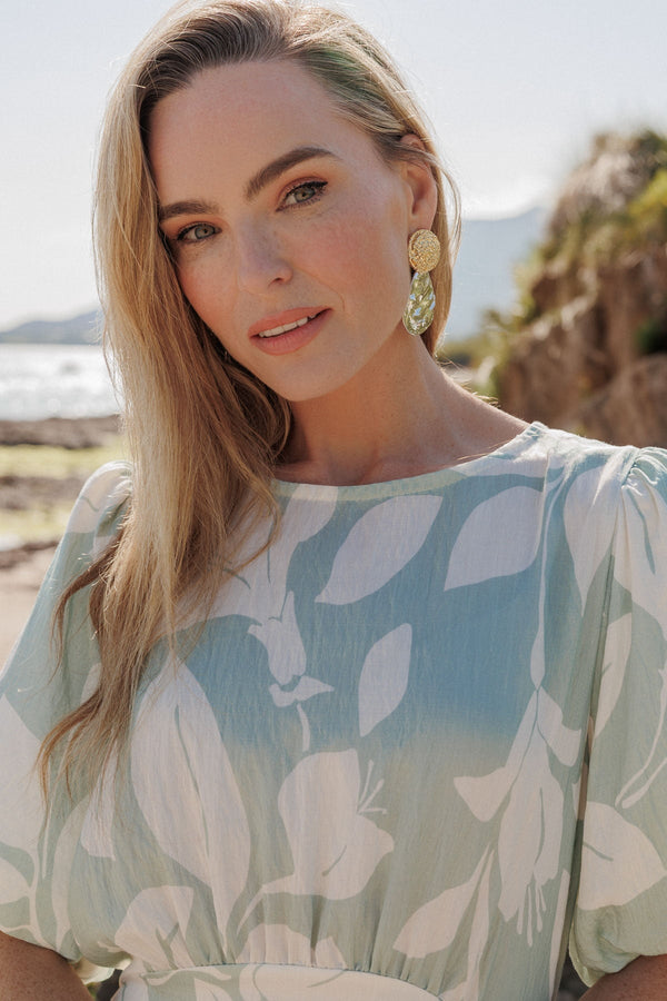 Carraig Donn Two Tone Drop Earrings