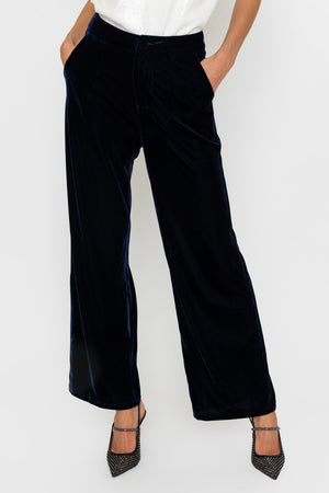 Carraig Donn Velvet Trouser Navy