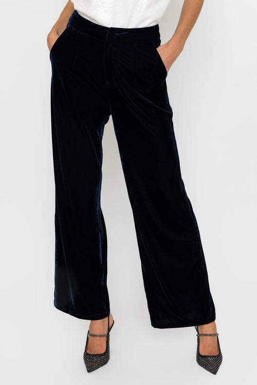 Carraig Donn Velvet Trouser Navy