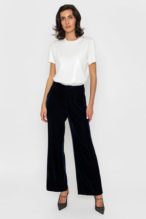 Carraig Donn Velvet Trouser Navy