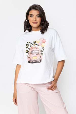 Carraig Donn White Boxy T-Shirt