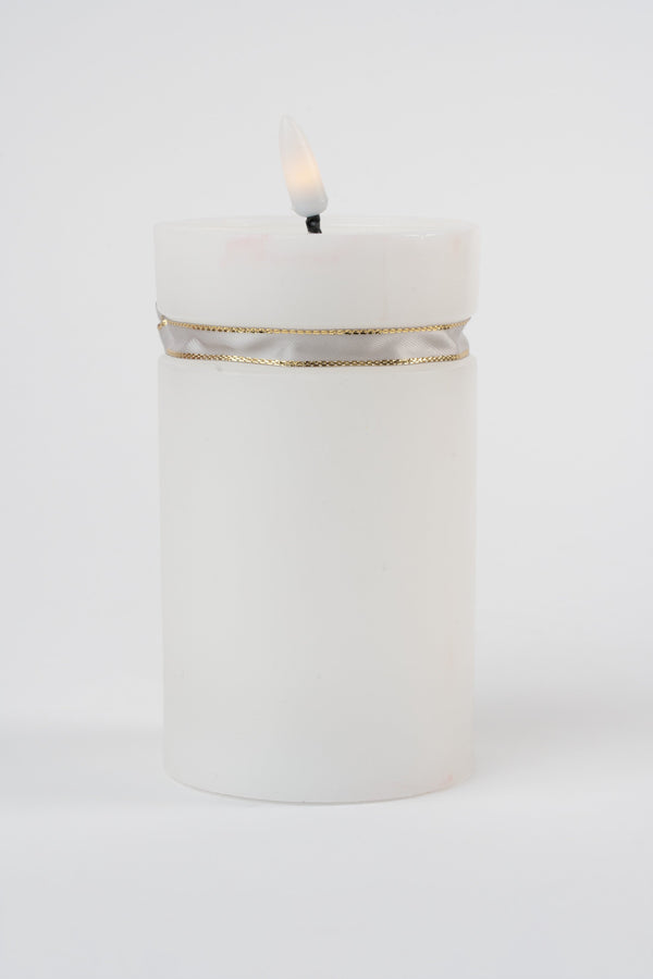 Carraig Donn White Led Candle