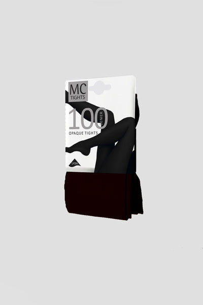 Carraig Donn 100 Denier Microfibre Opaque Tights in Black