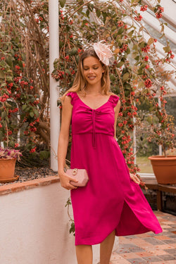 Carraig Donn Adeline Pink Midi Dress